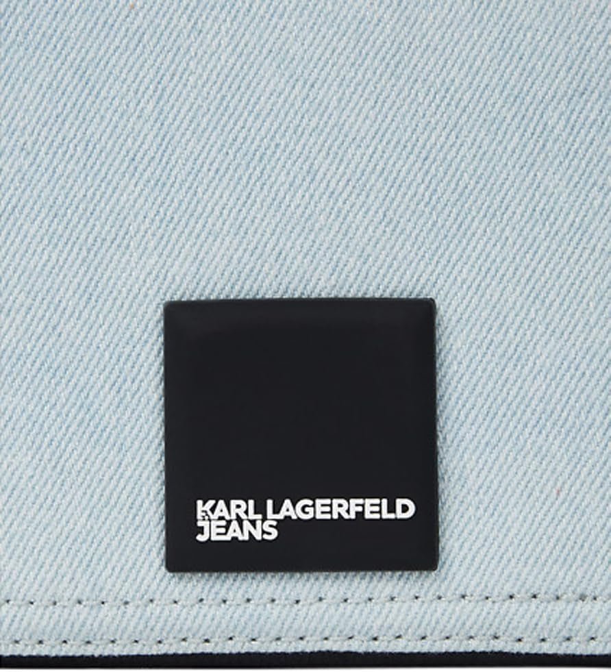 Karl Lagerfeld Jeans Dámská krabička Logo Taška na fotoaparát Cross Body, Světle modrá Dámské Tašky Naty Shop