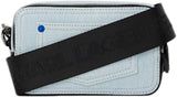 Karl Lagerfeld Jeans Dámská krabička Logo Taška na fotoaparát Cross Body, Světle modrá Dámské Tašky Naty Shop