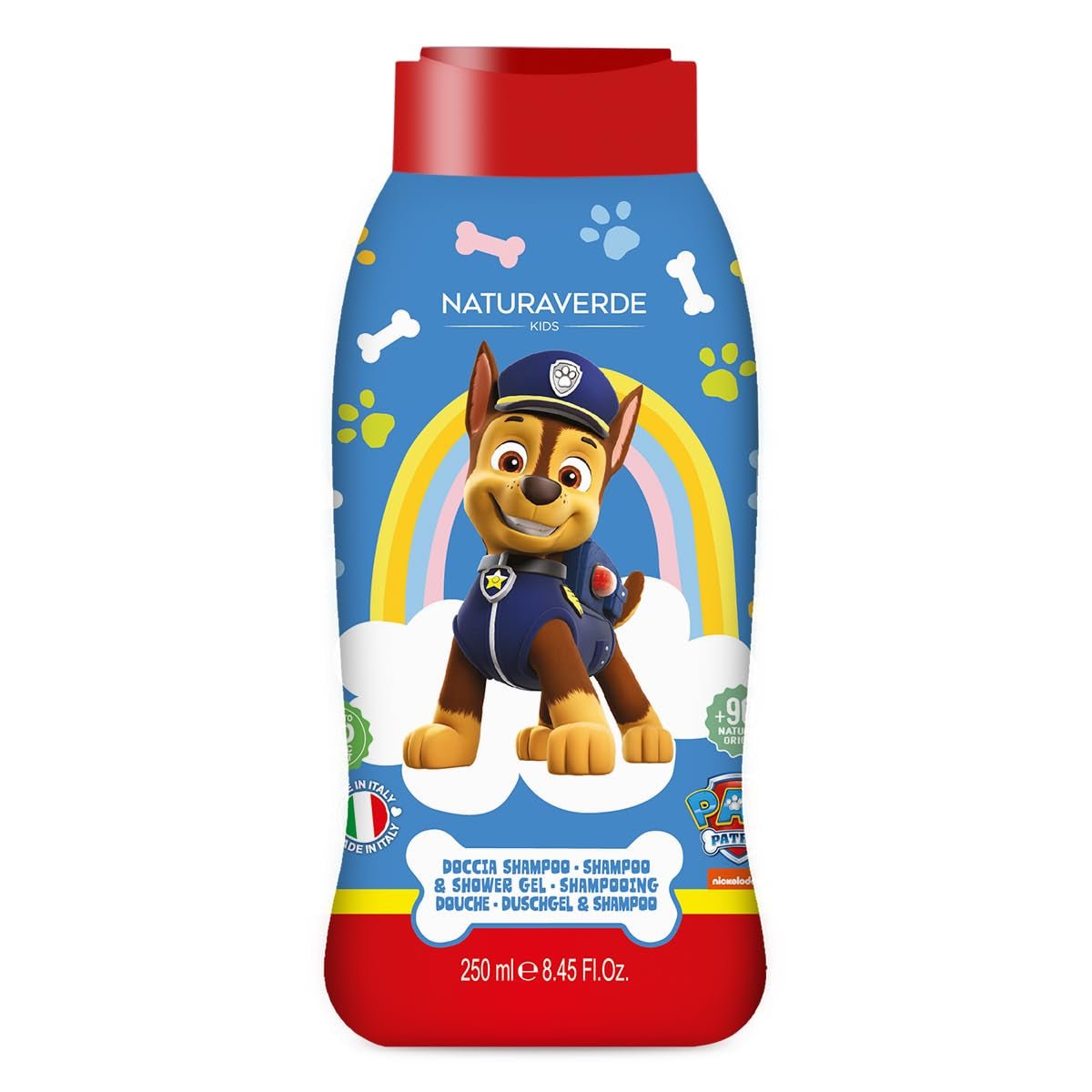 | Kids - Paw Patrol - Sprchový šampon pro děti, sprchové mýdlo na tělo a vlasy, hygienické výrobky pro děti, s organickým extraktem z ovsa, 250 ml Děti - Koupel a péče o pleť Naty Shop Výchozí název