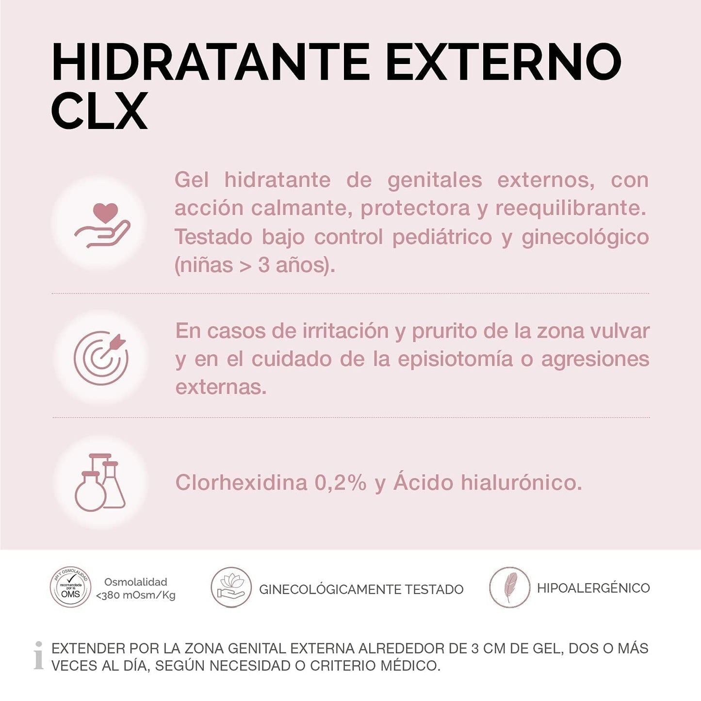 Lab - Externí hydratační krém CLX, Hydratační krém na vnější intimní partie, Chlorhexidin a aloe vera, Hypoalergenní, Bez parabenů, Dermatologicky a gynekologicky testováno - 30 ml Děti - Koupel a péče o pleť Naty Shop