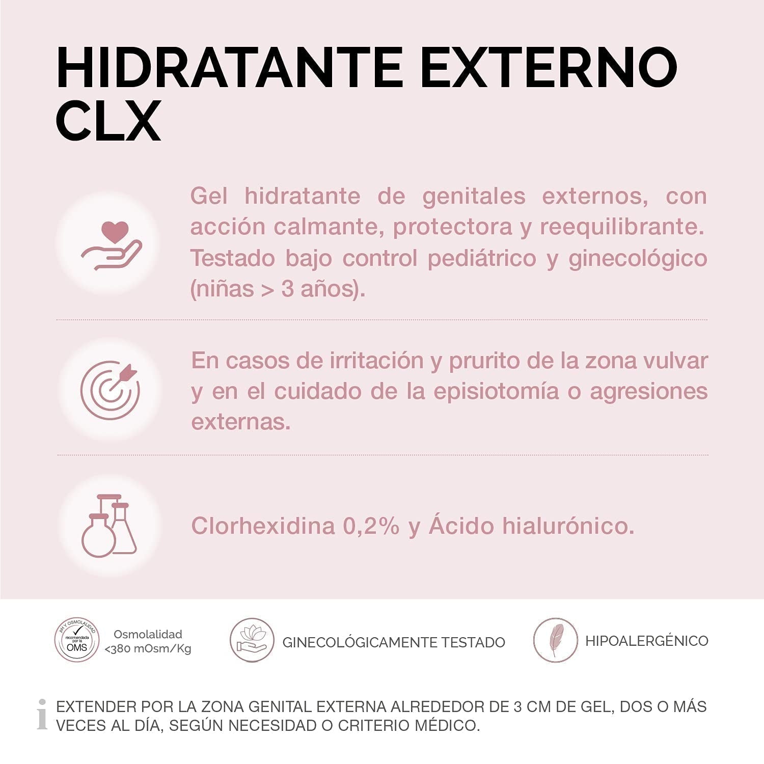 Lab - Externí hydratační krém CLX, Hydratační krém na vnější intimní partie, Chlorhexidin a aloe vera, Hypoalergenní, Bez parabenů, Dermatologicky a gynekologicky testováno - 30 ml Děti - Koupel a péče o pleť Naty Shop
