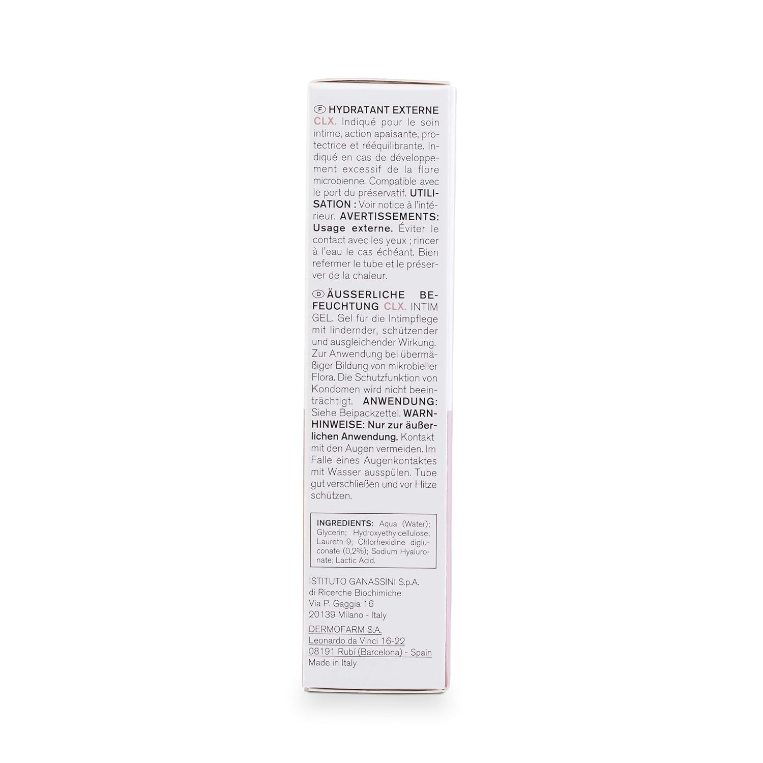 Lab - Externí hydratační krém CLX, Hydratační krém na vnější intimní partie, Chlorhexidin a aloe vera, Hypoalergenní, Bez parabenů, Dermatologicky a gynekologicky testováno - 30 ml Děti - Koupel a péče o pleť Naty Shop