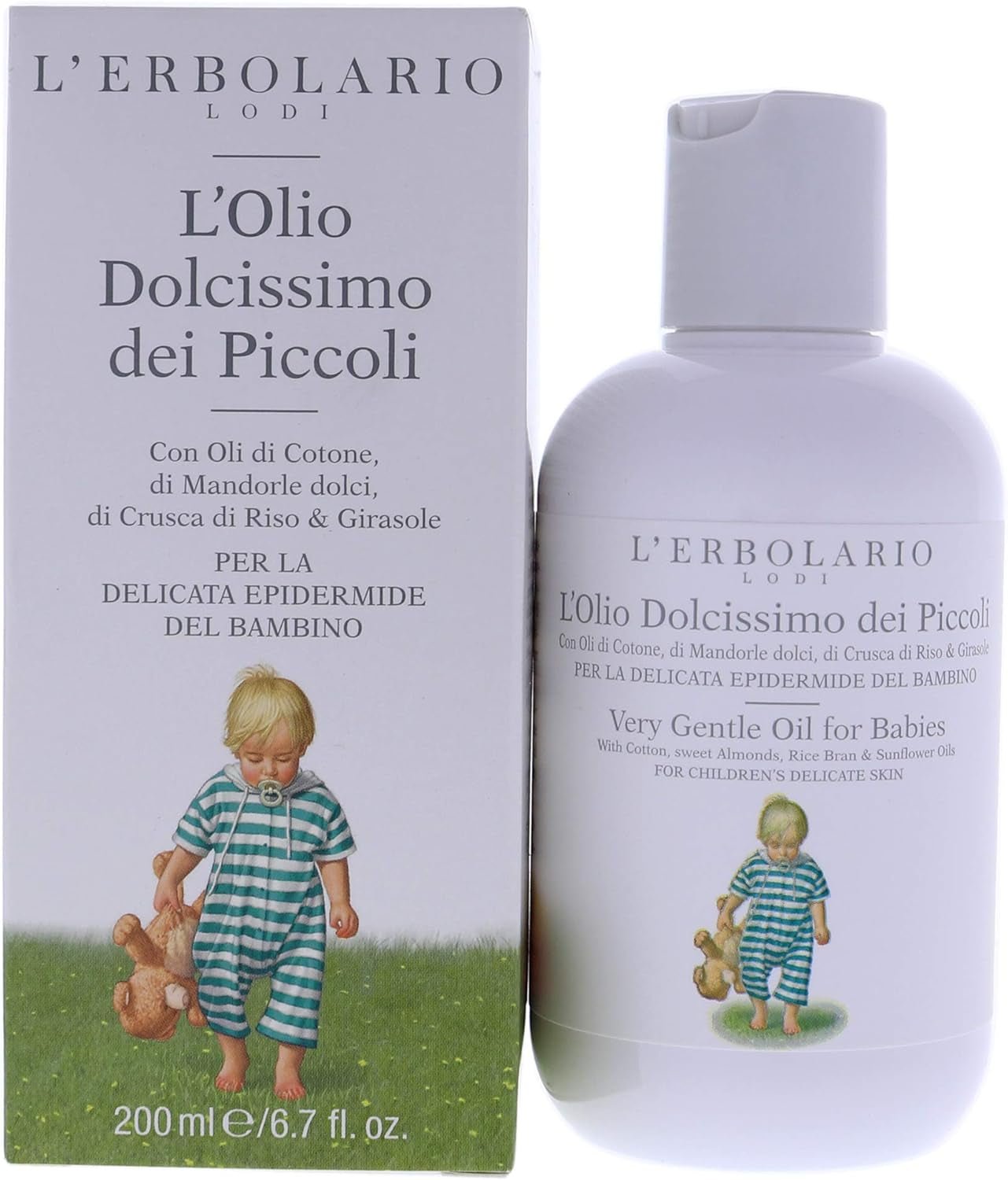 L'Erbolario dětský a dětský pečující dětský olej, 1 balení (1 x 200 ml) Děti - koupel a péče o pleť Naty Shop Výchozí název