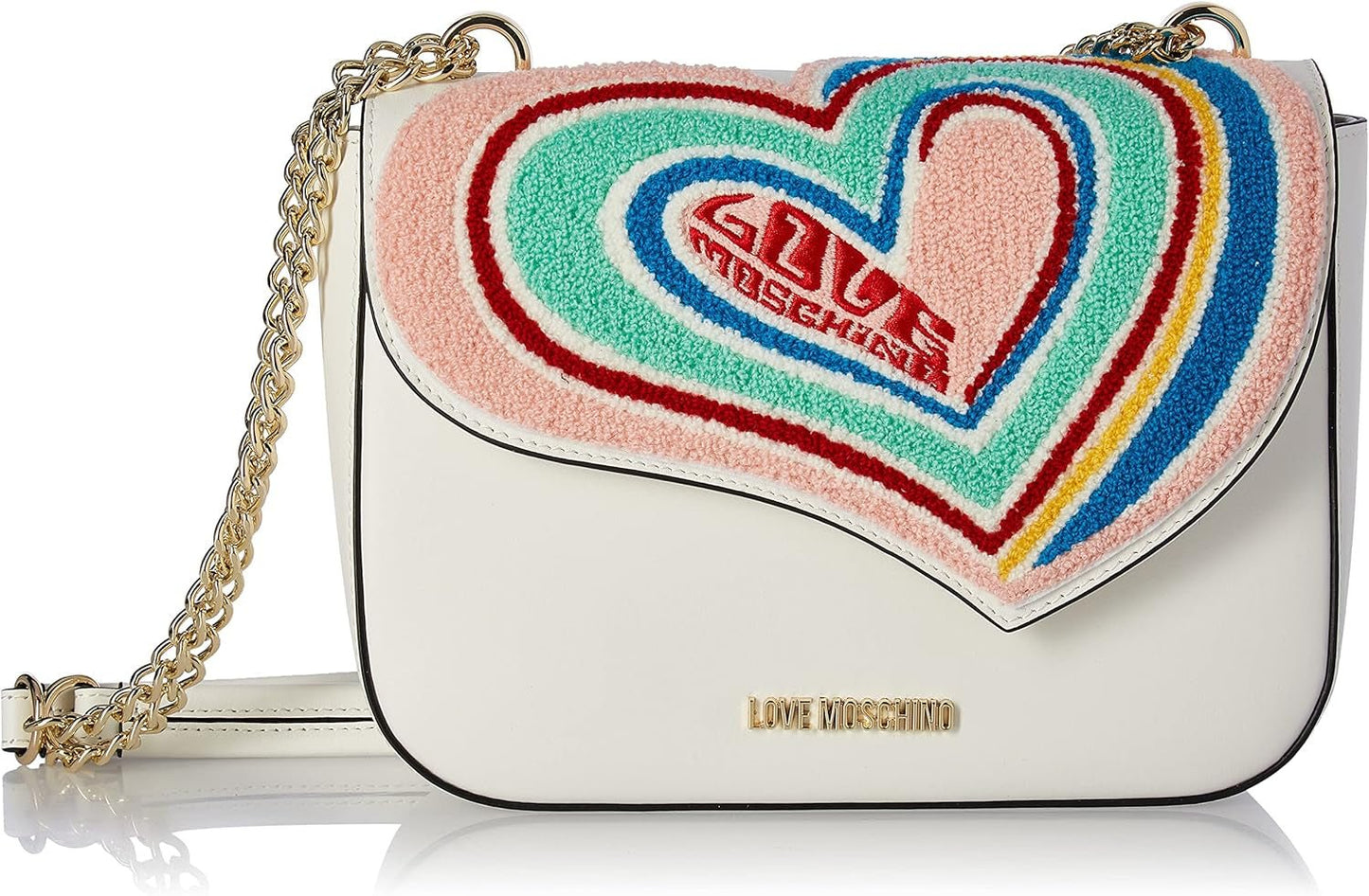 Love Moschino Borsa a Spalla taška přes rameno Women Bags Naty Shop White