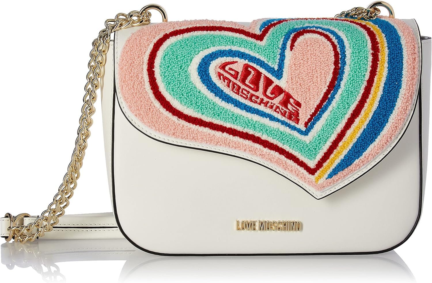 Love Moschino Borsa a Spalla taška přes rameno Women Bags Naty Shop White