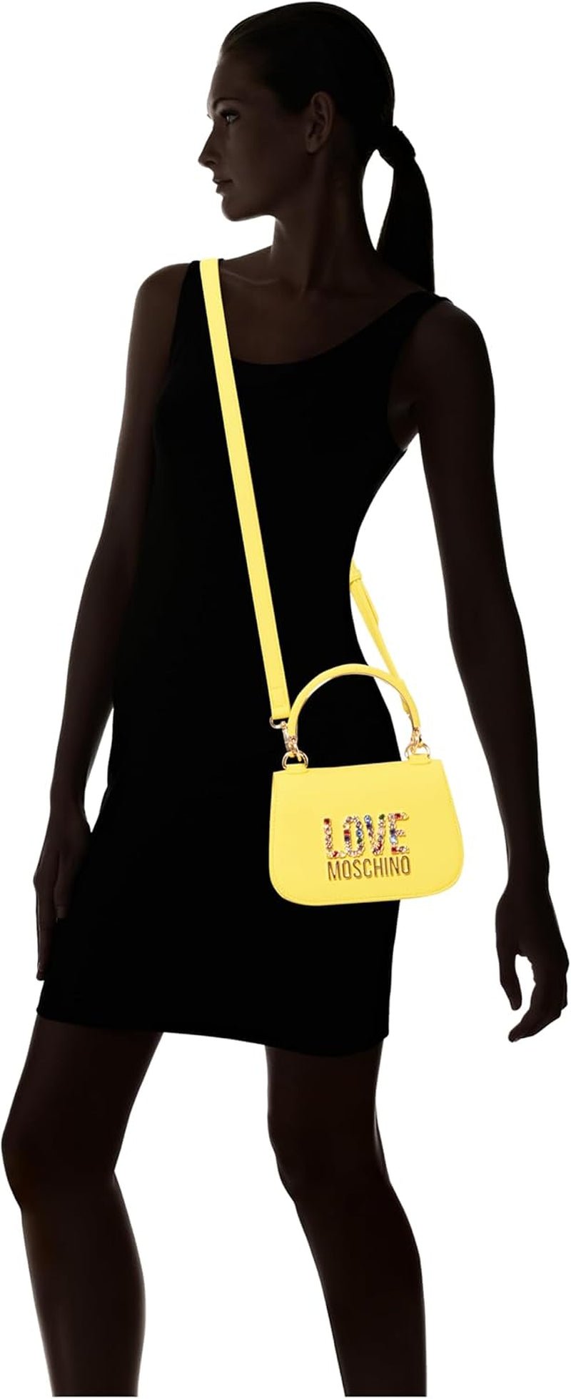 Dámská taška Love Moschino, žlutá Kabelka, žlutá Dámské tašky Naty Shop