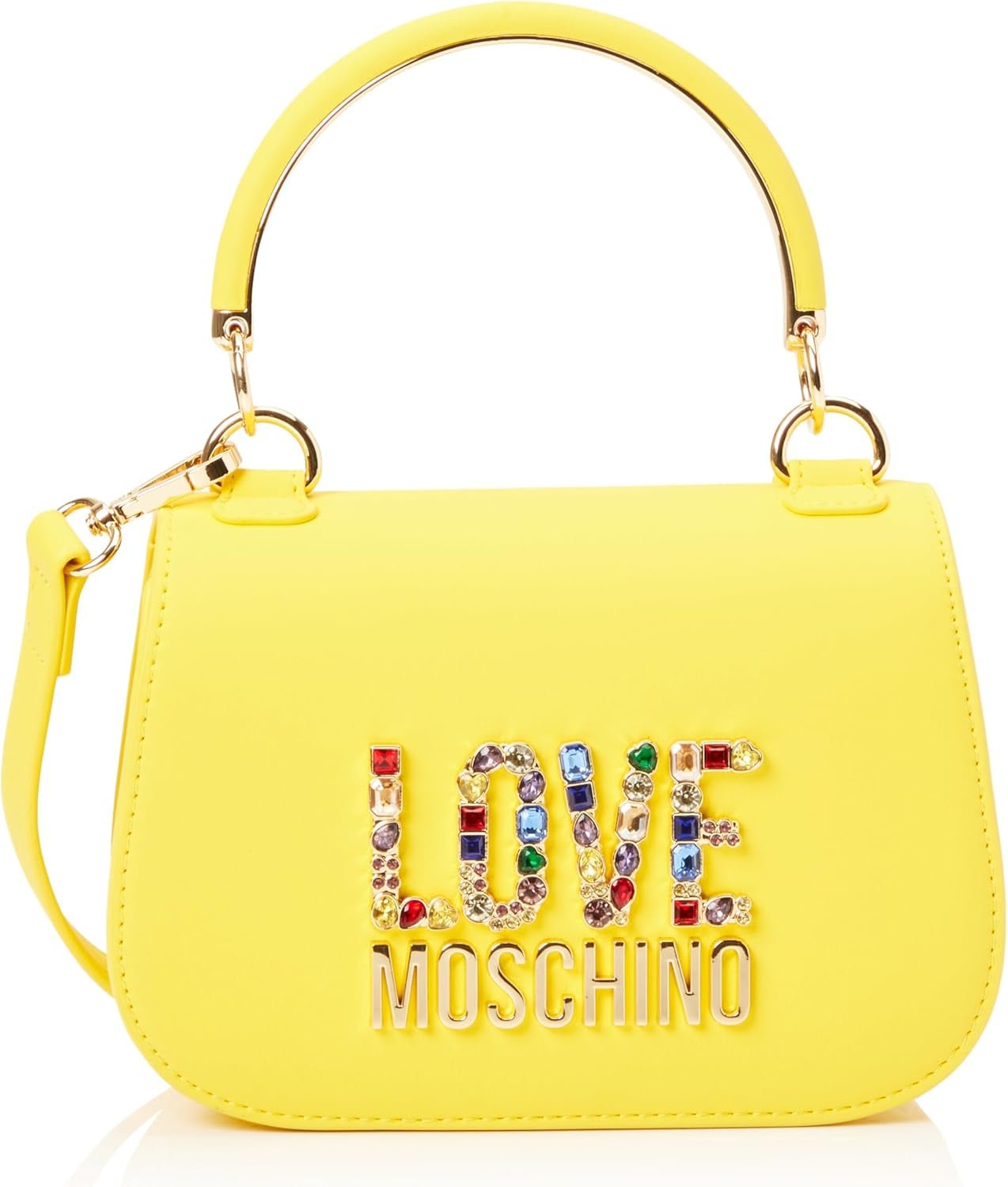 Dámská taška Love Moschino, žlutá kabelka, žluté dámské tašky Naty Shop Výchozí název