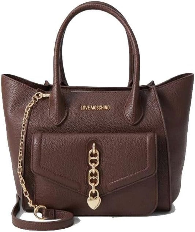 Taška přes rameno Love Moschino Tmavě hnědá Jednovelikostní tašky Dámské Naty Shop Výchozí název