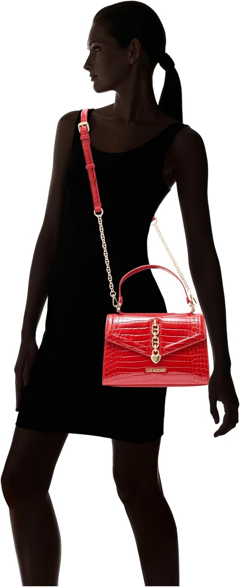 Love Moschino Red Bag Jednovelikostní dámské tašky Naty Shop