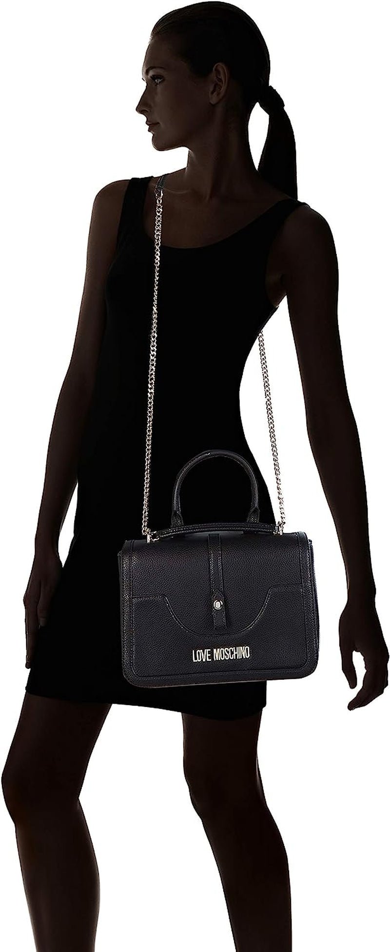 Love Moschino Jc4210pp0a taška přes rameno, černá (Black Pebble) Dámské tašky Naty Shop