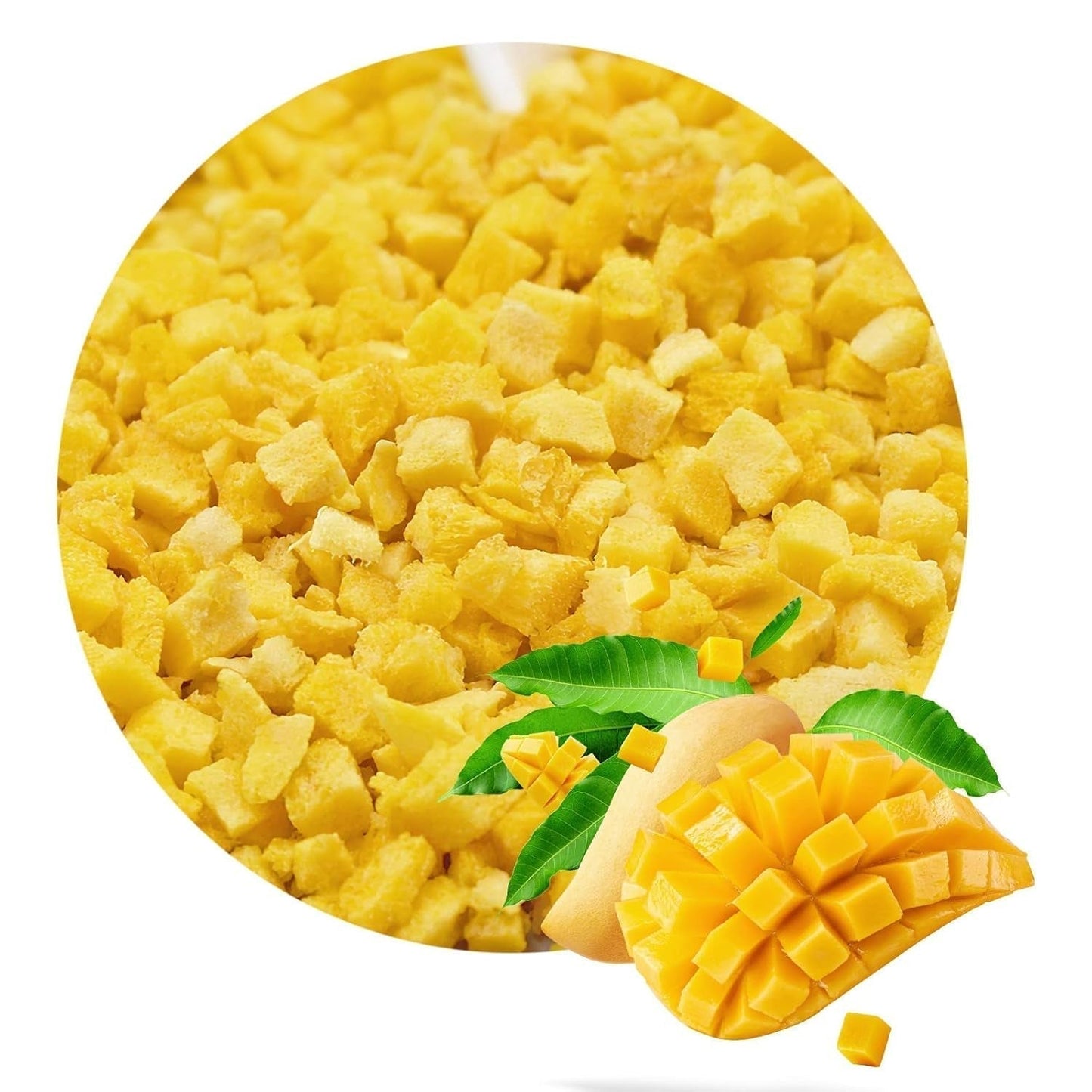 Lyofilizované mango, 250g lyofilizované ovoce, bez přísad, ovocné, vyrobeno v Německu Dehydrované produkty Naty Shop