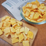 Mango sušené mrazem | Bez přidaného cukru Lyofilizované mango | Mrazem sušené mango Mango ovoce Sušené mango | Sušené mango Sušené ovoce bez přísad | Sušené mango ZingyZoo (100 g) Dehydrované produkty Naty Shop