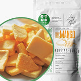 Mango sušené mrazem | Bez přidaného cukru Lyofilizované mango | Mrazem sušené mango Mango ovoce Sušené mango | Sušené mango Sušené ovoce bez přísad | Sušené mango ZingyZoo (100 g) Naty Shop Sušené produkty, kousky 100 g