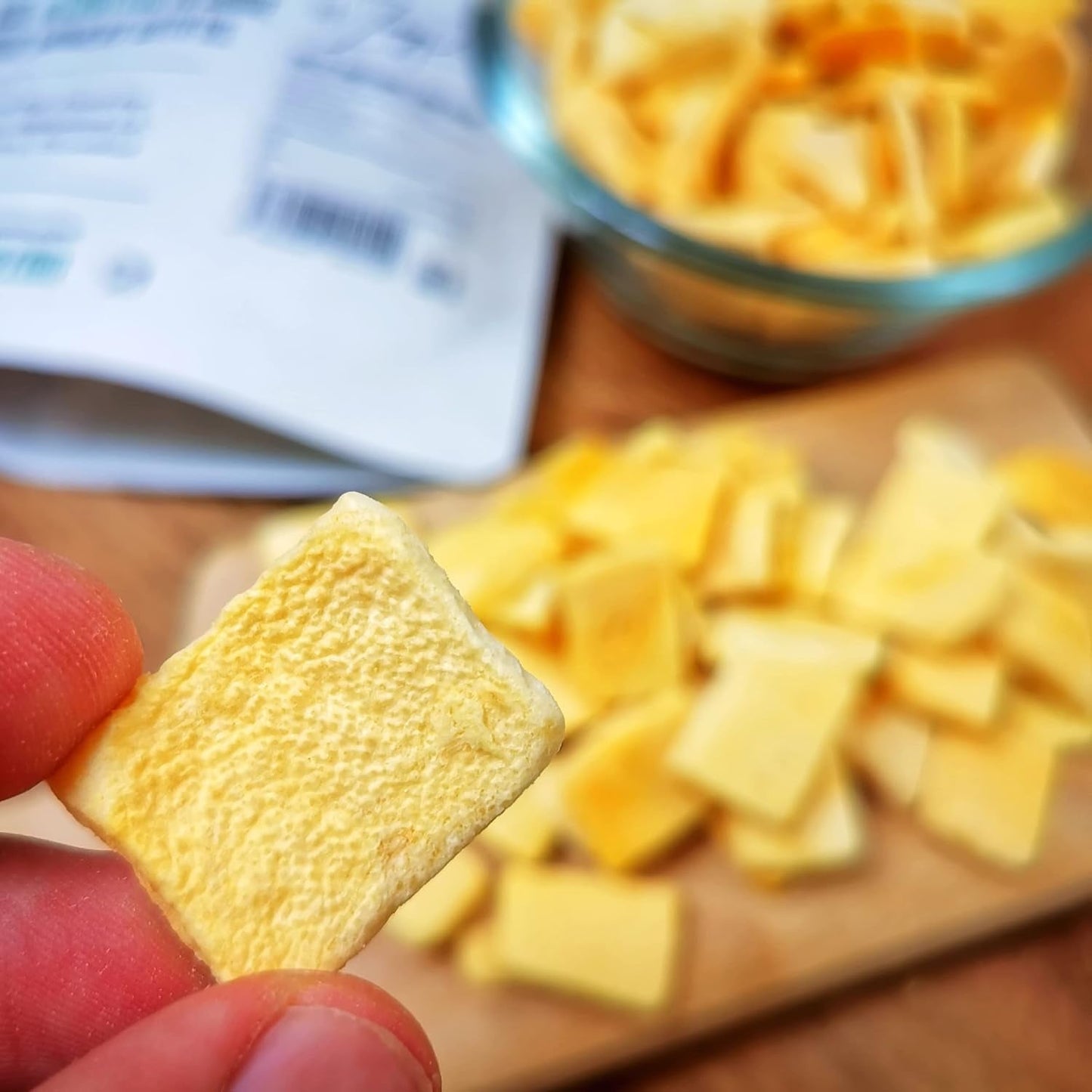Mango sušené mrazem | Bez přidaného cukru Lyofilizované mango | Mrazem sušené mango Mango ovoce Sušené mango | Sušené mango Sušené ovoce bez přísad | Sušené mango ZingyZoo (100 g) Dehydrované produkty Naty Shop