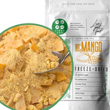 Mango sušené mrazem | Bez přidaného cukru Lyofilizované mango | Mrazem sušené mango Mango ovoce Sušené mango | Sušené mango Sušené ovoce bez přísad | ZingyZoo Sušené mango (100 g) Dehydratované produkty Naty Shop Crushed Pieces 300 g