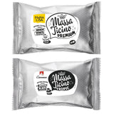 Sada Massa Ticino 1x Bílý fondán 250g a 1x Černý fondán 250g - Prémiová cukrová pasta na dorty, roládkový fondán - Perfektní na dorty, modelování a dekorace - Fondán pro profesionální i amatérské pekaře Cukrová pasta Naty Shop Výchozí název