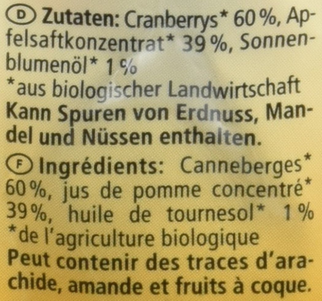 Bio brusinky, 100g Naty Shop dehydratované produkty