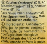 Bio brusinky, 100g Naty Shop dehydratované produkty