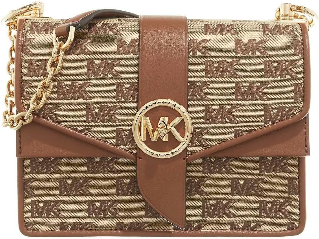 Michael Kors Greenwich Sm Conv Xbody Bag Dámské tašky Naty Shop Béžová/ebenová