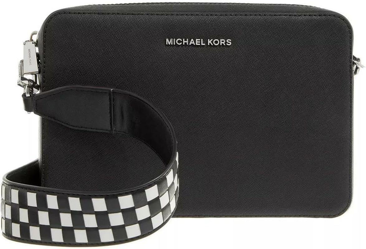 Michael Kors Jet Set Lg Ew Crossbody Bag Dámské Tašky Naty Shop Blk/Opticwht