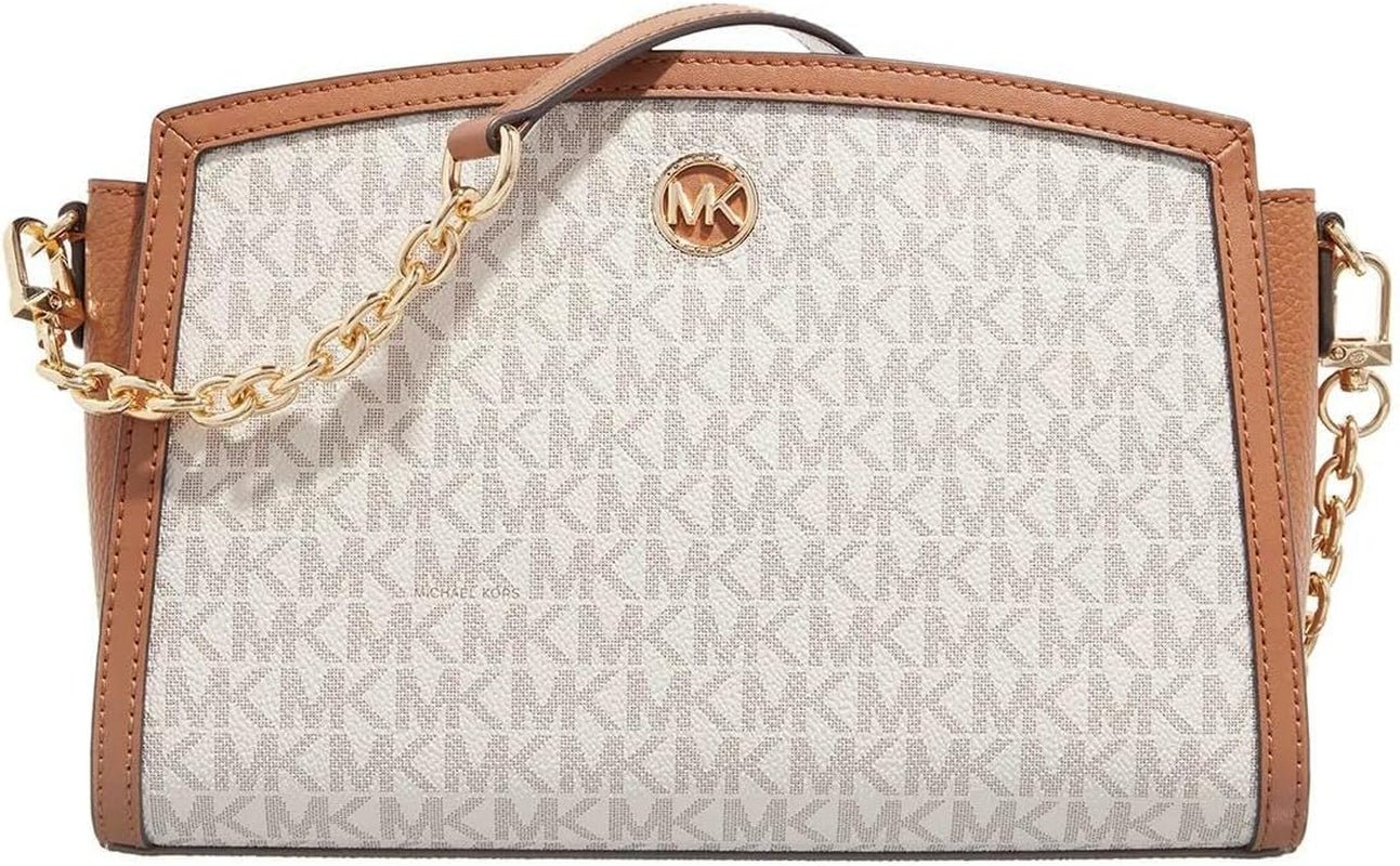 Michael Kors Ladies Lg Ew Xbody Bag Dámské tašky Naty Shop Vanilla/Acrn
