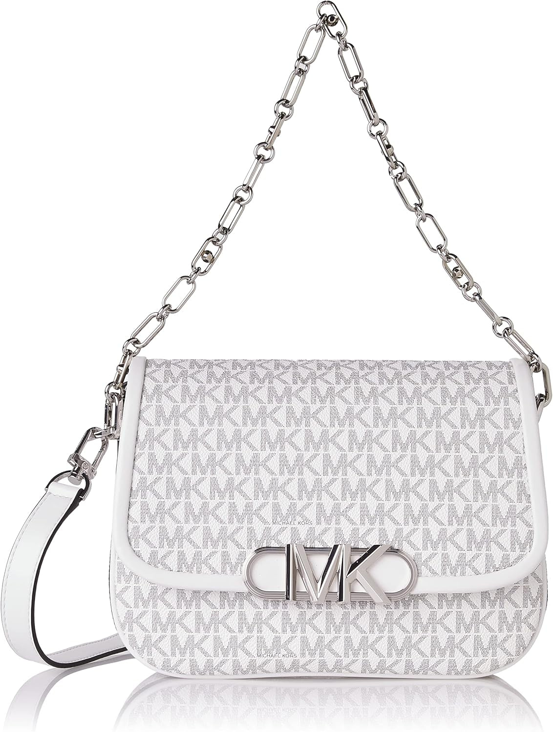 Michael Kors Ladies Parker Md Sedlo Msgr Bag Dámské Tašky Naty Shop Opticwt/Blk