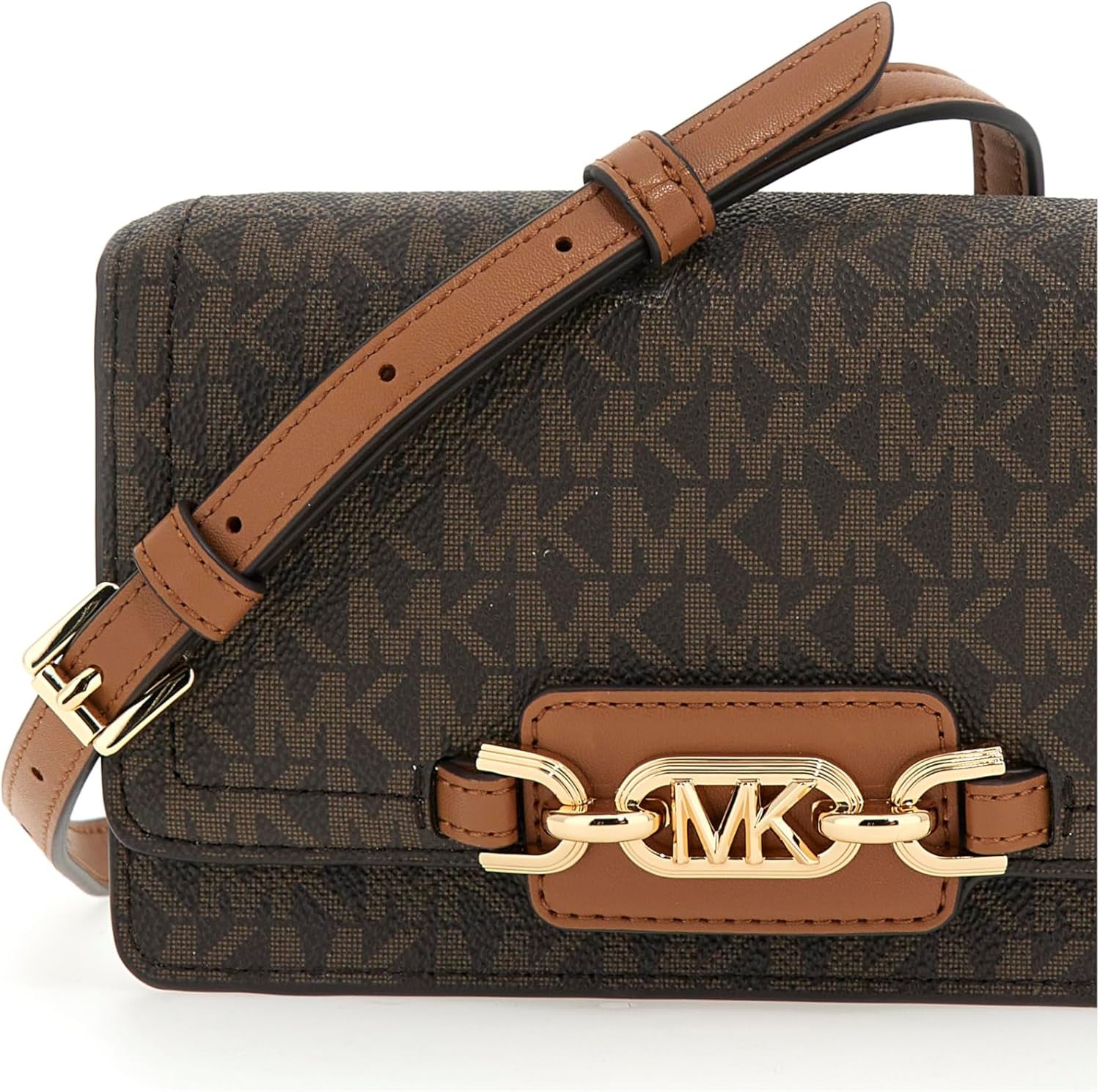 MICHAEL KORS Dámské Heather Taška PHN CHN XBODY, Tmavě Hnědá Dámské Tašky Naty Shop
