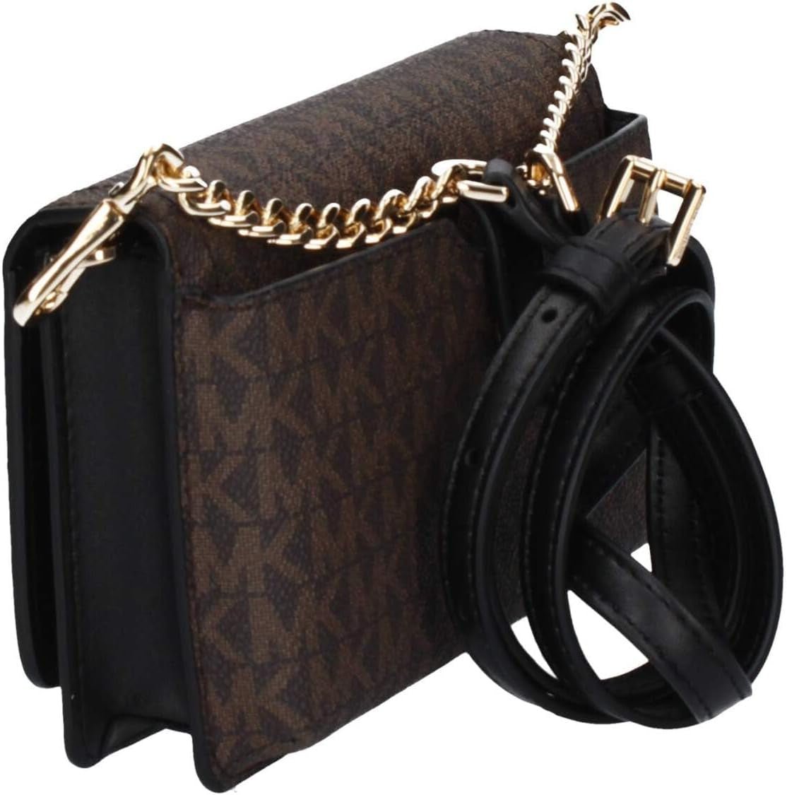 Michael Kors Women Sm Phn CHN Xbody Bag, Brown/Blk Dámské tašky Naty Shop
