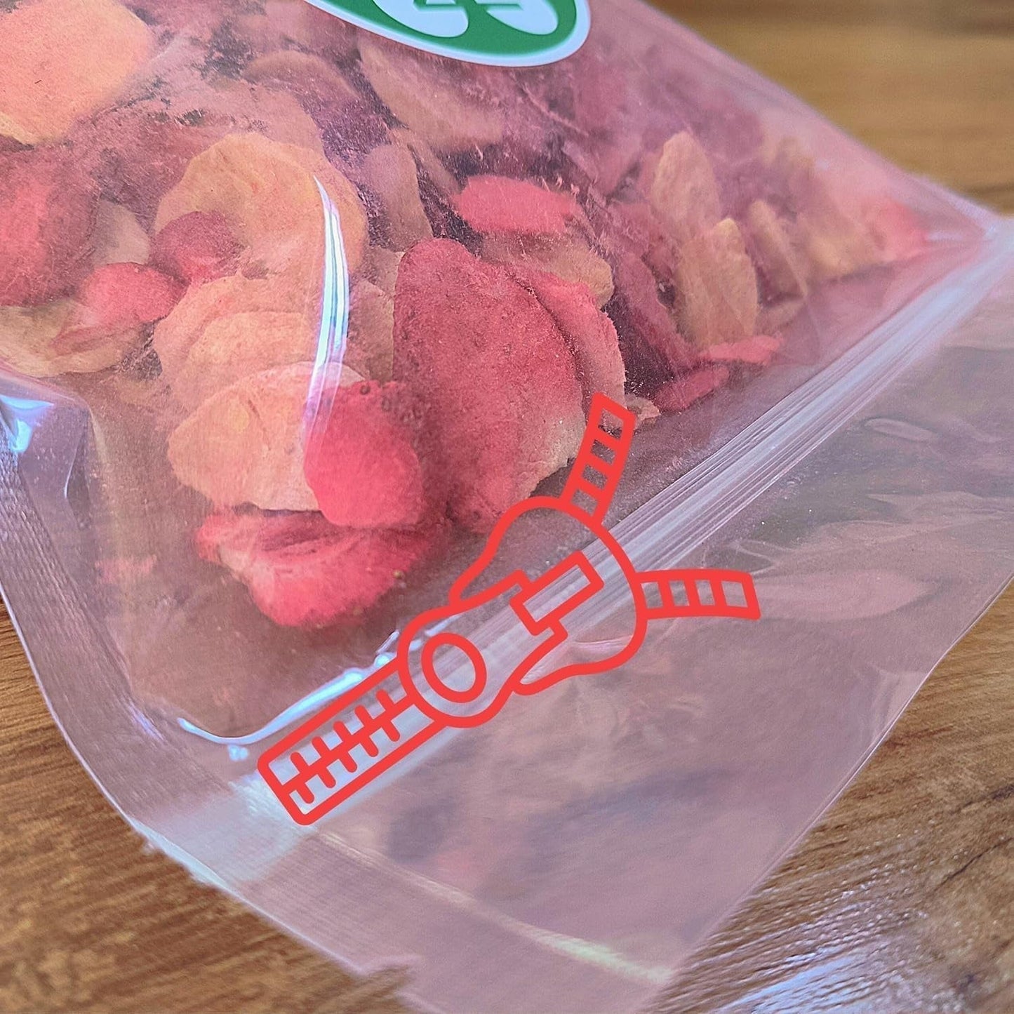 Mix mrazem sušeného ovoce ErdBana XL 300g | Lyofilizované banány + lyofilizované jahody Degustační sada lyofilizovaného ovoce | Mrazem sušená ovocná směs jahod a banánů | ZingyZoo Dehydratované produkty Naty Shop