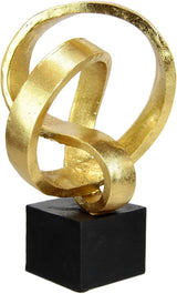 Moderní Deco Socha Umělecké Ornamenty Obraz 3D Socha Moderní Dekorace Figurky Abstraktní umění Nápad na dárek, Stříbrné sošky a sochy Naty Shop Gold