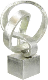 Moderní Deco Socha Umělecké Ornamenty 3D obrázek Socha Moderní Dekorace Figurky Abstraktní umění Nápad na dárek, Stříbrné Sošky a sochy Naty Shop stříbrná