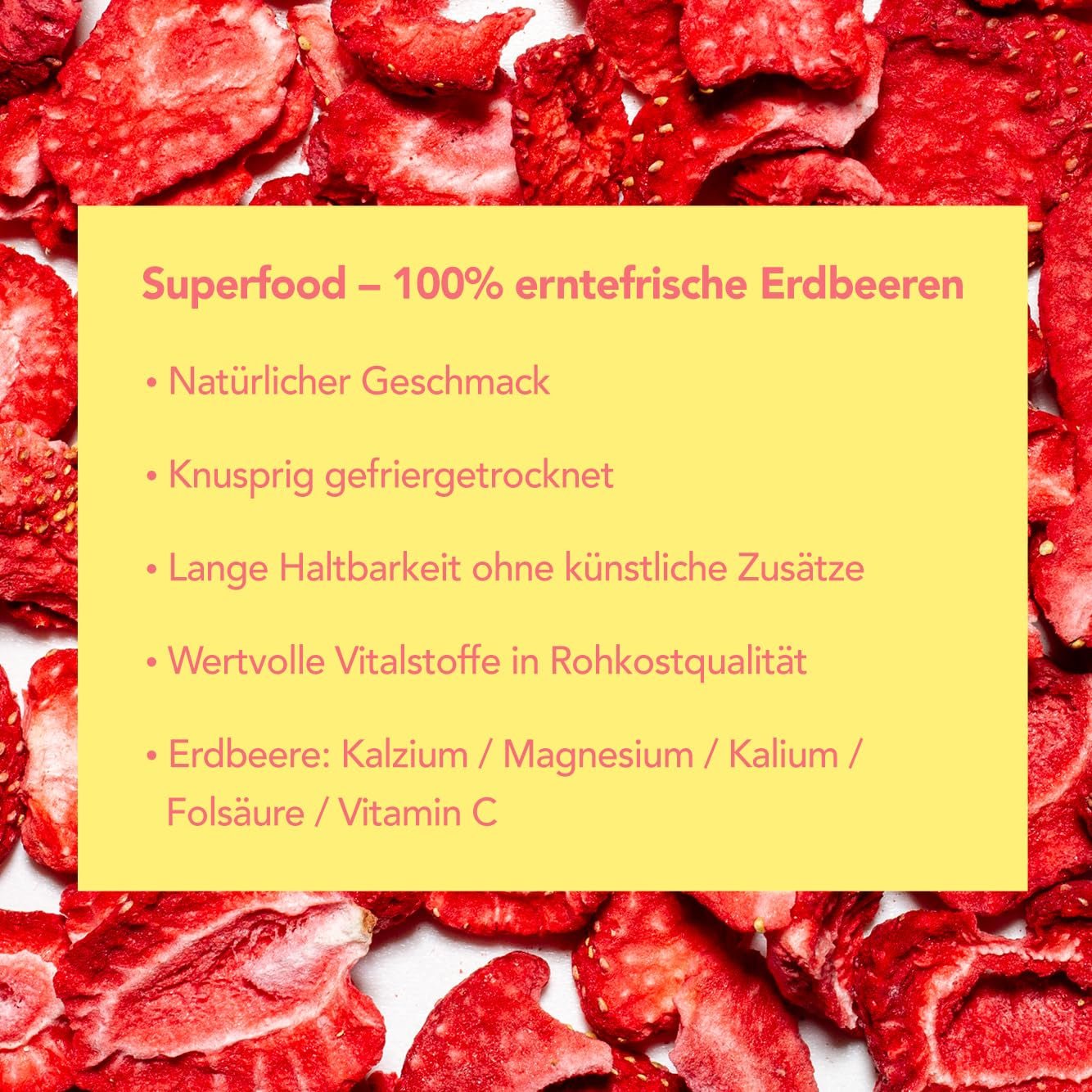 Mono lyofilizované chipsy - 300g jahodové chipsy ze 100% přírodních jahod - sušené tropické ovoce - sušené jahodové ovoce - snack do müsli a dezertů - jahodové chipsy Dehydrované produkty Naty Shop