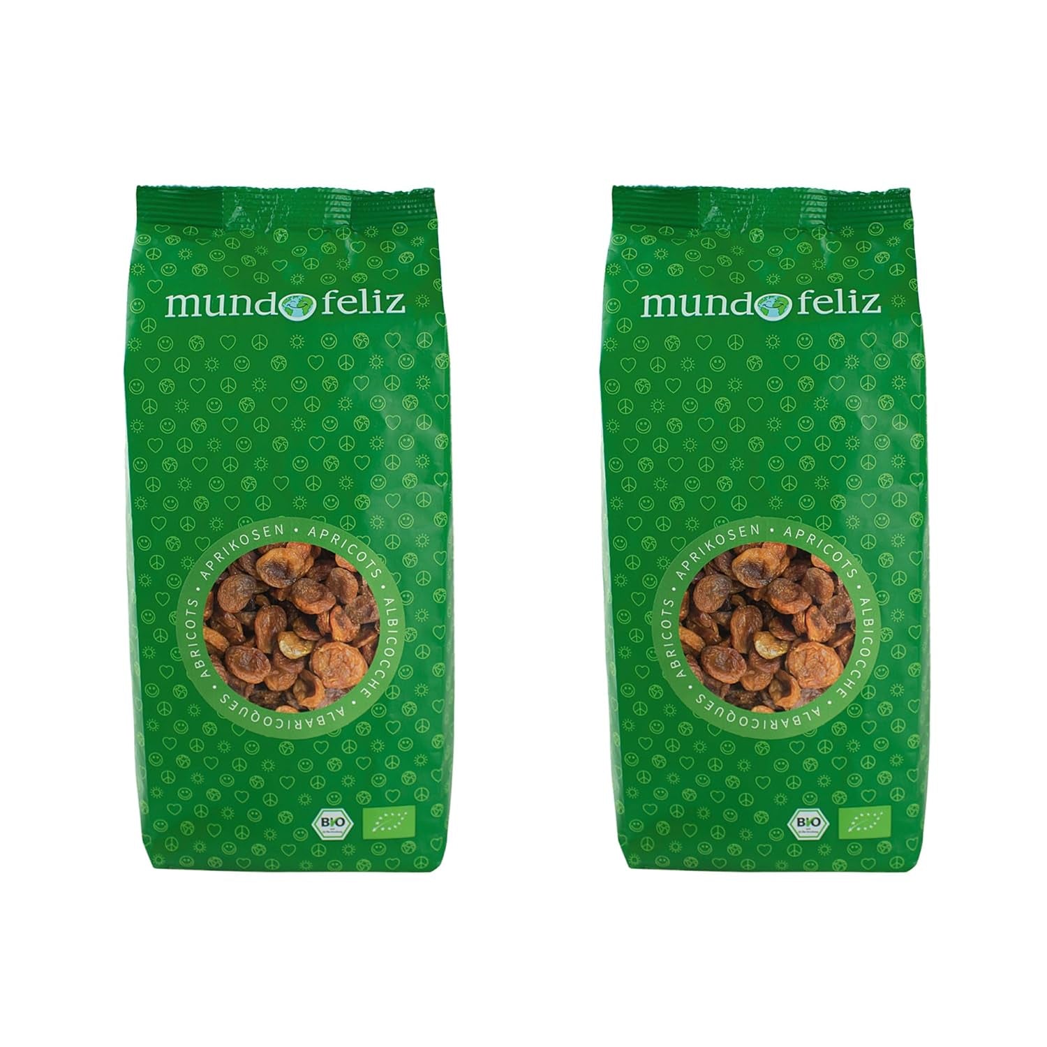 Mundo Feliz Bio Sušené meruňky s peckami 2 x 500 g Dehydrované produkty Můj obchod 500 G (balení 2 ks)
