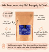 Blackberry BRIX | Přírodní sušené ostružiny 95 g | Cena Great Taste Award za sušené ovoce | Bez GMO, bez lepku, veganské, s konzervovanými vitamíny Naty Shop dehydratované produkty