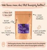 Lyofilizované ostružiny BRIX | Přírodní ostružiny sušené 105 g | Cena za skvělou chuť za sušené bobule | Bez GMO, Bezlepkové, Veganské, Zadržené vitamíny Naty Shop Dehydratované produkty