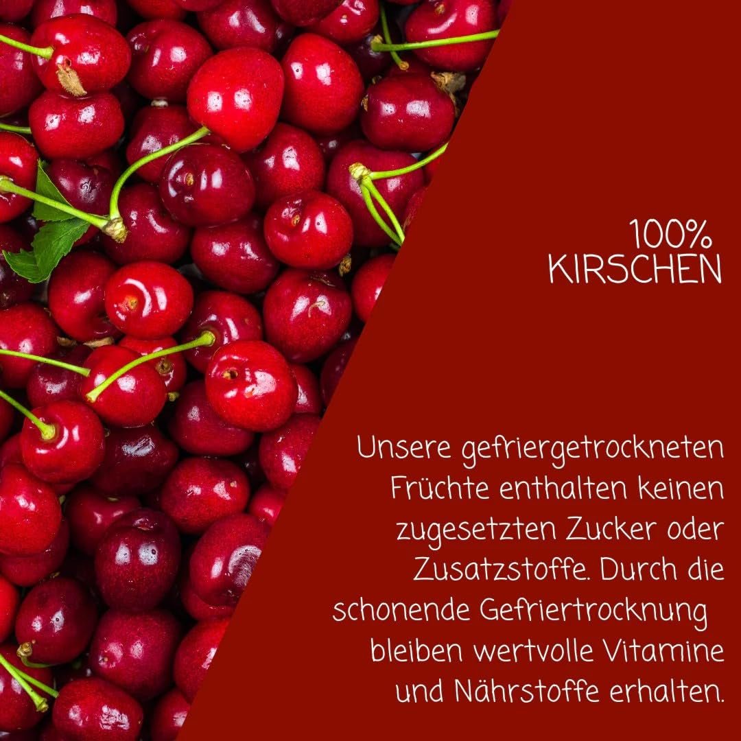 myfruits lyofilizované hořké třešně, 80g, bez přísad, ze 100% třešní, lyofilizovaného a dehydrovaného ovoce Dehydrované produkty Naty Shop