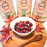 myfruits černý rybíz, lyofilizované ovoce, 100g, bez přísad, 100% černý rybíz, lyofilizované a sušené ovoce do müsli nebo kaší... Dehydrované produkty Naty Shop