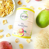 myfruits bio mango, lyofilizované ovoce, 300g, ovocné lupínky, bez přísad, 100% mango, lyofilizované a sušené ovoce do müsli nebo přesnídávky... Dehydrované produkty Naty Shop