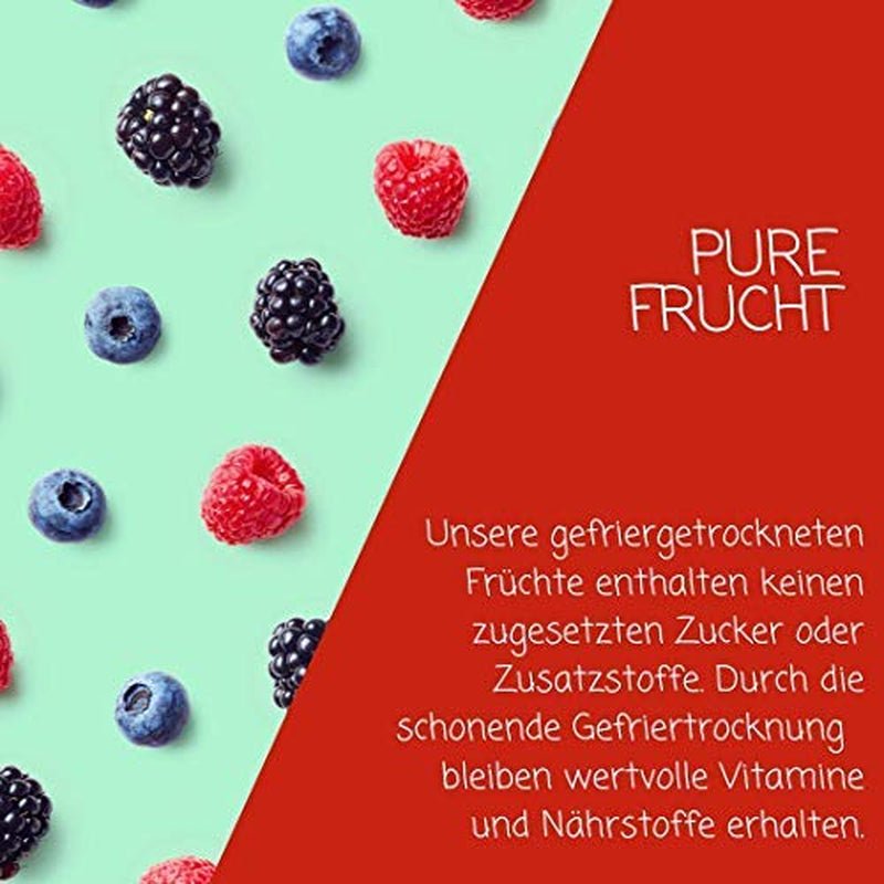myfruits berry mix, 300g, lyofilizované ovoce a směs bobulí, bez přidaného cukru, jahody, maliny, červený rybíz, sušené ovoce mix Dehydrované produkty Naty Shop