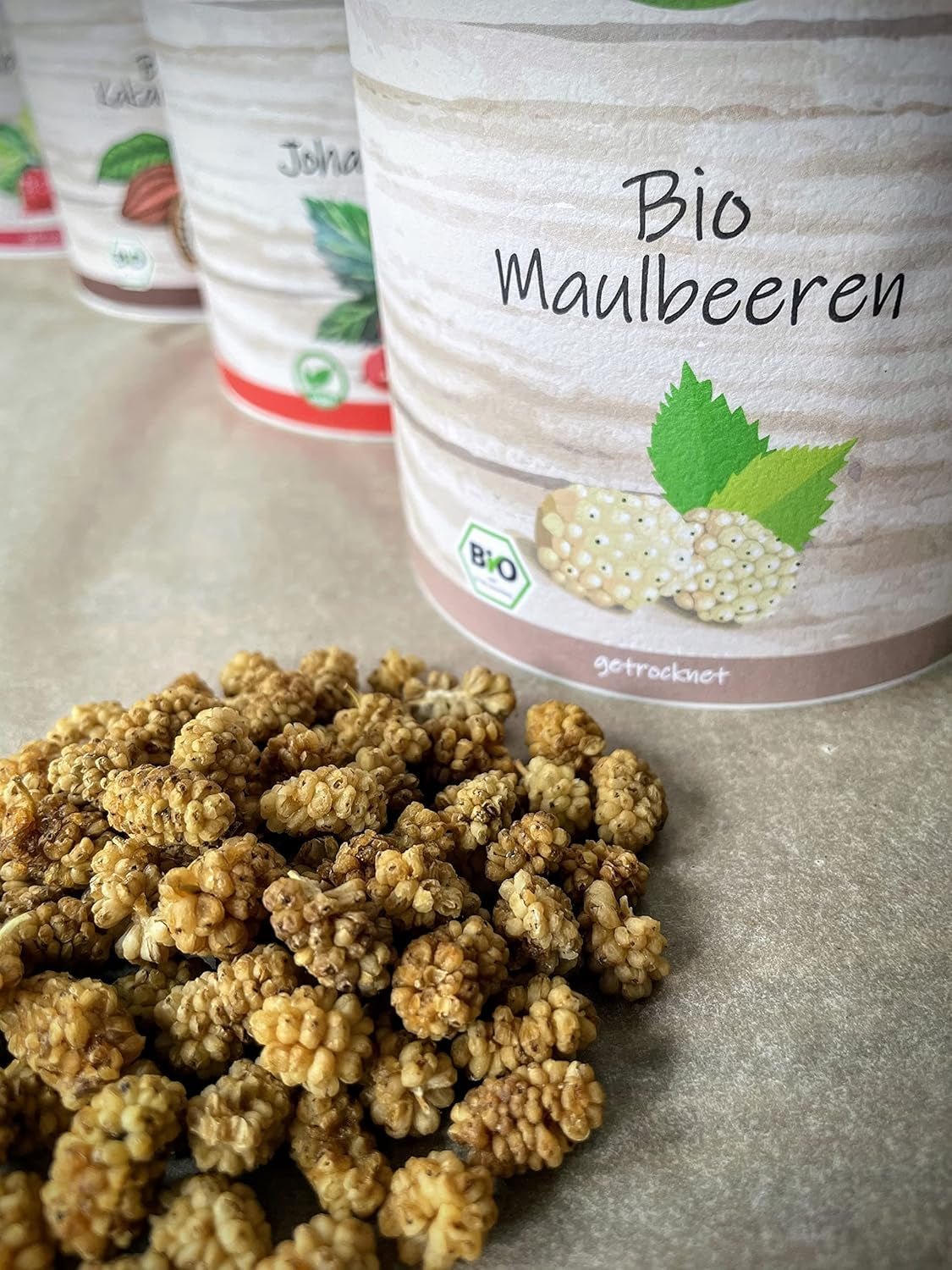 myfruits bio sušené ostružiny, 750g, sušené na slunci, bez přísad. Z certifikovaného ekologického zemědělství, sušené bílé ostružiny Naty Shop dehydratované produkty