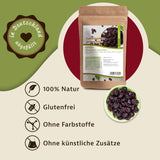 Mynatura sladké, sušené, bezsemenné třešně I Neslazené I Sušené ovoce I Bez přísad I Pečení I Třešně I Svačina I Müsli I Veganské I Sáček (1x 1000g) Dehydrované produkty Naty Shop