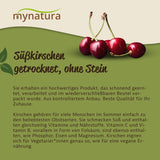 Mynatura sladké, sušené, bezsemenné třešně I Neslazené I Sušené ovoce I Bez přísad I Pečení I Třešně I Svačina I Müsli I Veganské I Sáček (1x 1000g) Dehydrované produkty Naty Shop
