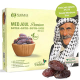 NABALI FAIRKOST FOR ALL Dates Medjool Medjoul z Palestiny - 100% přírodní veganské aromatické tradiční čerstvé a orientální I bez konzervantů 5 kg (1 balení), Small/Medium Dehydratované produkty Naty Shop 5 kg (1 balení), Small/Medium