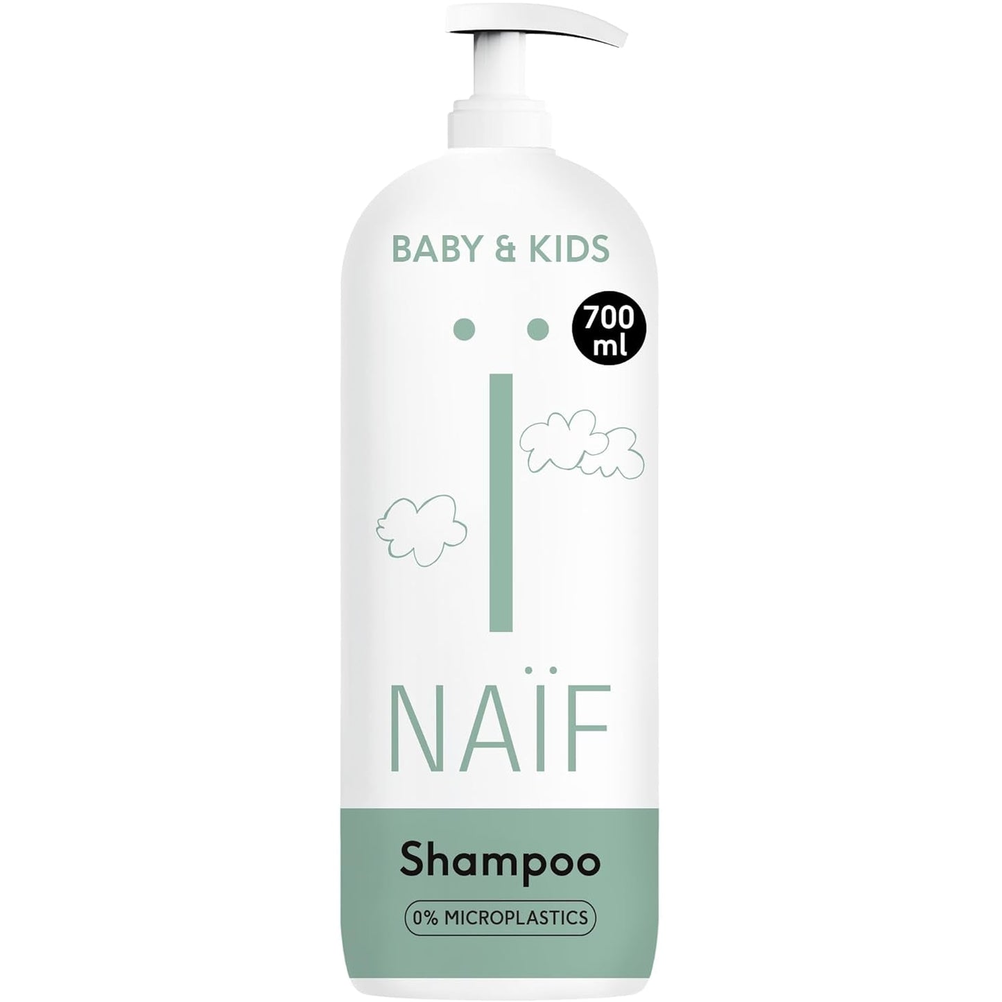 Naïf - Ošetřující šampon - pro kojence a děti - Dětský šampon s přírodními složkami - 100% vegan - 0% SLES - Bez mikroplastů, silikonů a parabenů - 200 ml Děti - Péče do koupele a pokožky Naty Shop Xl