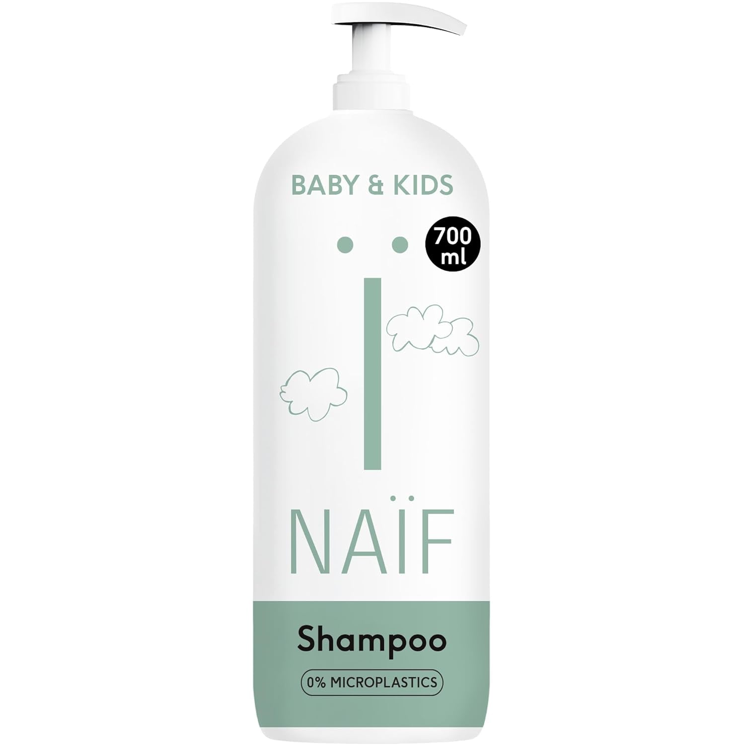Naïf - Ošetřující šampon - pro kojence a děti - Dětský šampon s přírodními složkami - 100% vegan - 0% SLES - Bez mikroplastů, silikonů a parabenů - 200 ml Děti - Péče do koupele a pokožky Naty Shop Xl