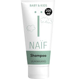 Naïf - Ošetřující šampon - pro kojence a děti - Dětský šampon s přírodními složkami - 100% vegan - 0% SLES - Bez mikroplastů, silikonů a parabenů - 200 ml Děti - Péče do koupele a pokožky Naty Shop M