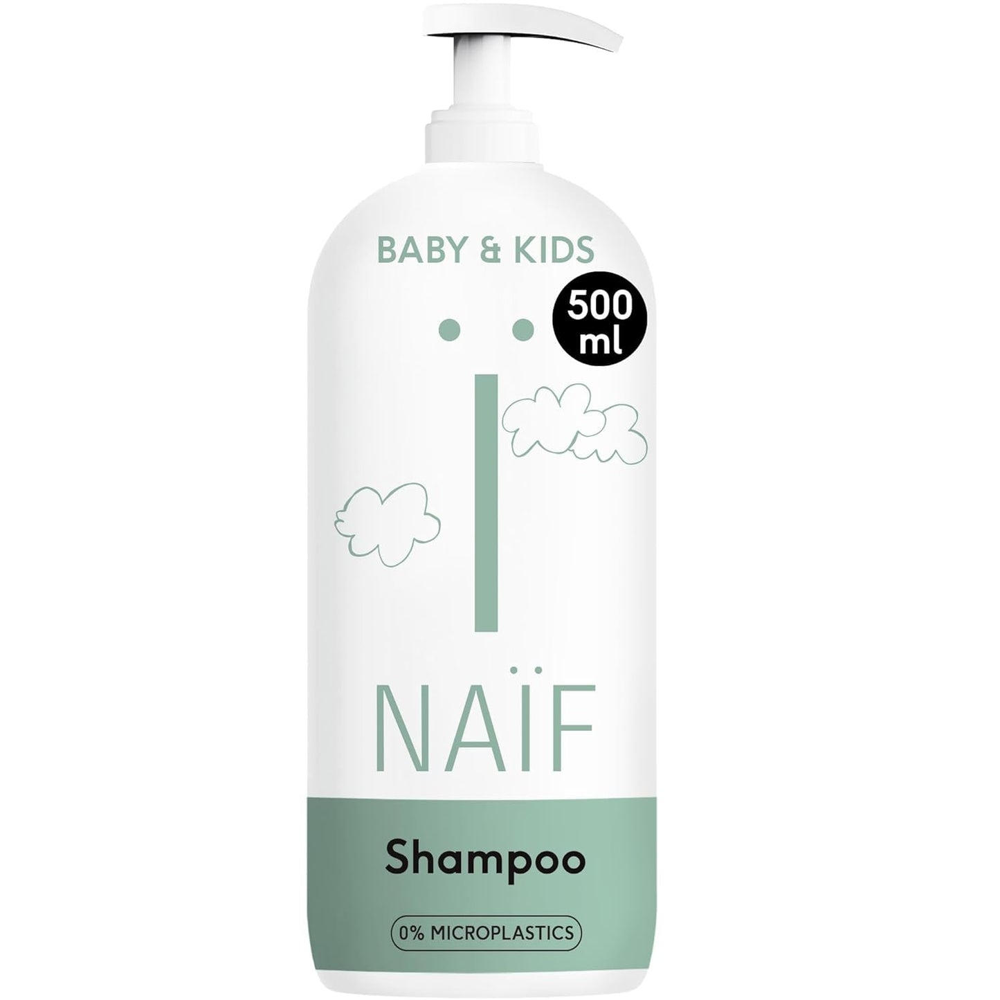Naïf - Ošetřující šampon - pro kojence a děti - Dětský šampon s přírodními složkami - 100% vegan - 0% SLES - Bez mikroplastů, silikonů a parabenů - 200 ml Děti - Péče do koupele a pokožky Naty Shop L