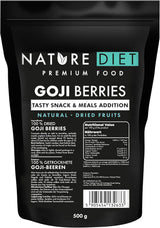 Nature Diet - Goji bobule 1000 g | Sušené bobule | Zdravá svačina Naty Shop dehydratované produkty 500G