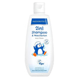 PAEDIPROTECT šampon a mycí mléko pro miminka a děti 2v1 200 ml, jemné mytí a vlásky bez parfemace a mikroplastů, sprchový gel hydratuje suchou a citlivou pokožku, i pro dospělé Děti - Péče o koupel a pleť Naty Shop White 200 Ml (1 balení)