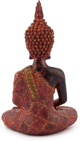 dekorativní pyžomový Buddha, meditující, socha s červeným / zlatým pláštěm Sošky a plastiky Naty Shop